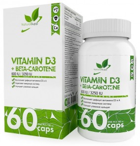Vitamin D3 300 IU + Beta-Carotene Витаминно-минеральные комплексы, Vitamin D3 300 IU + Beta-Carotene - Vitamin D3 300 IU + Beta-Carotene Витаминно-минеральные комплексы